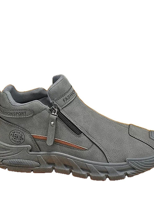 Load image into Gallery viewer, Men's Slip-Resistant Work Shoes - Versatile Zipper Workwear Footwear with Non-Slip Rubber Sole
