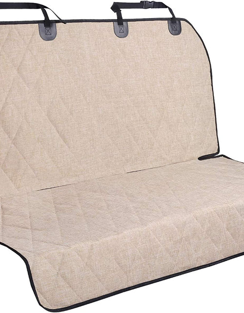 Load image into Gallery viewer, Dog Seat Covers, Dog Backseat Cover Pet Bench Protectors with Anti-Slip Backing, Back Seats Cover Rear Seat Covers Car Seat Cover for Dogs, Heather Khaki, 46" L * 52" W
